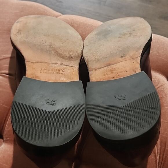 JOHNSTON & MURPHY MENS LEATHER BURGUNDY OXFORDS SIZE 11 MADE IN INDIA - Picture 8 of 15